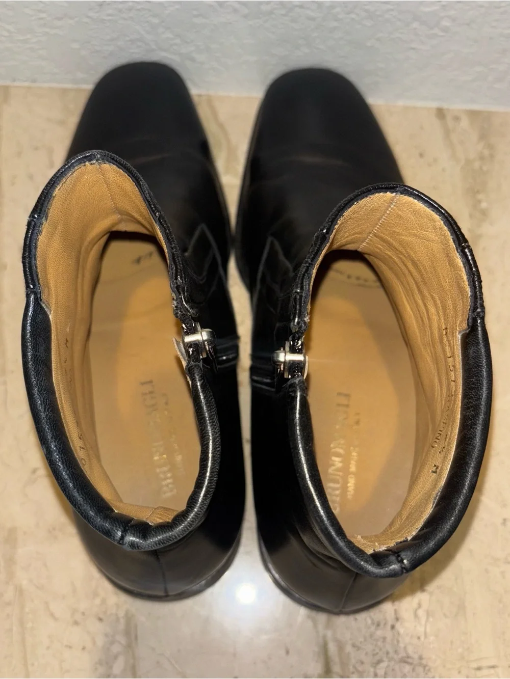 Bruno MAGLI Men’s Raspino Zip Up Boot - Black Leather Size 7.5 M EUC M01575